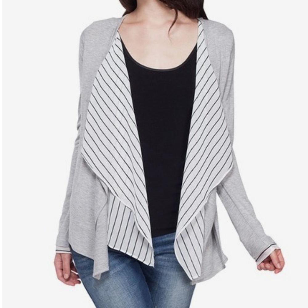 Fate Cardigan with Striped Lining